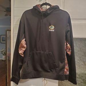 Green Bay Packers Camoflouge  Dri fit Hoodie large